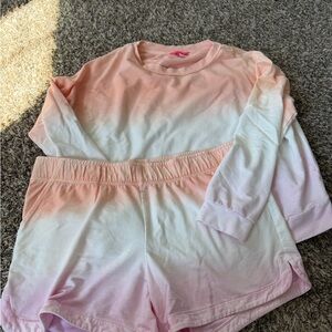 Lilly Pulitzer Pink and Cream Lounge Set